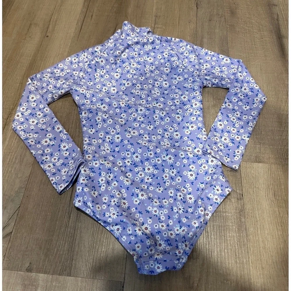 Gap‎ Kids Rash Guard Swim One-Piece Warm Violet XS